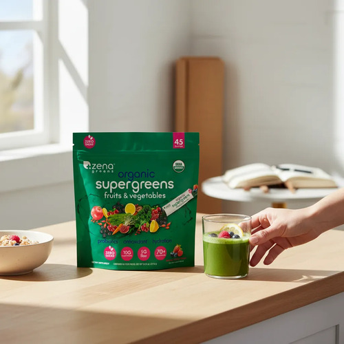 Suplemento Multivitamínico En Tabletas Zena Greens X 517,5 G Sin Sabor 3