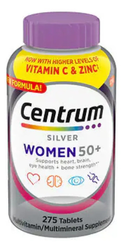 Centrum Silver Women 50+ Multivitamínico, 275 tabletas
