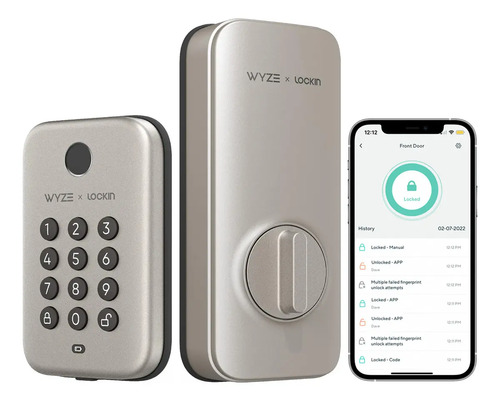Cerradura Digital Wyze Wyze Lock Bolt Silver Níquel Satinado