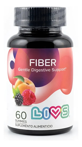 Fibra Prebiotica Livs Gomitas Sabor Frutas Mixtas 60 Pzs Frutas Mixtas 2