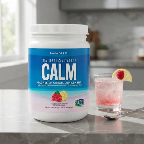 Natural Vitality Calm Magnesium Citrate Powder Raspberry Lemon 20 oz 3