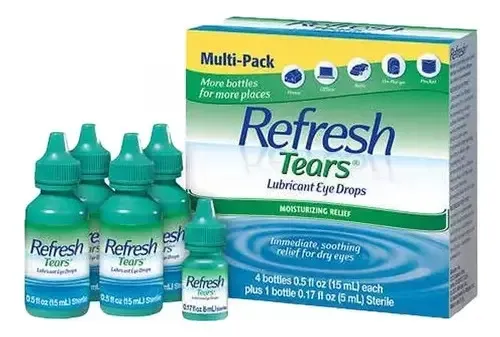 Refresh Lubricant Eye Drops 4-0.5oz bottles & 1-0.17oz bottles