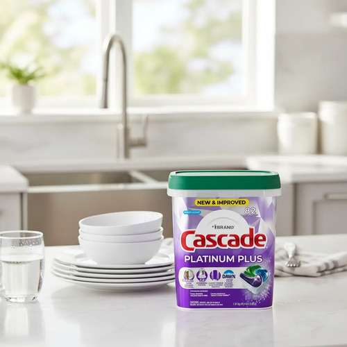 Cascade Platinum Action Pacs Dishwasher Detergent Lemon 62 Count 4
