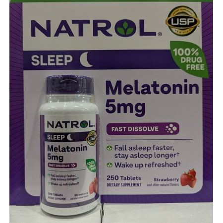 Natrol Melatonin 5 mg 250 Fast Dissolve Tablets