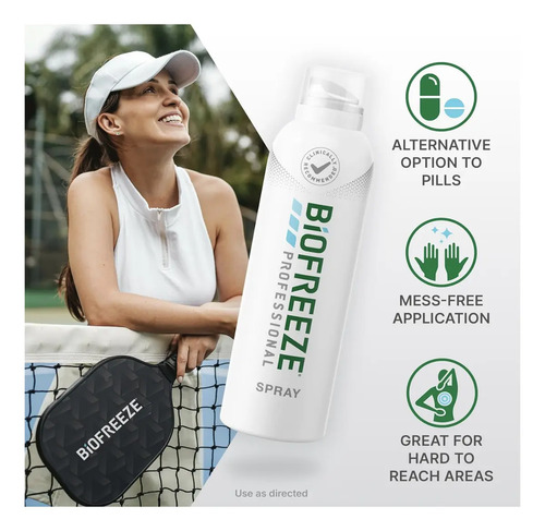 Biofreeze Professional Spray Mentol Alivio Dolor 2x4 fl oz (118 ml) 5
