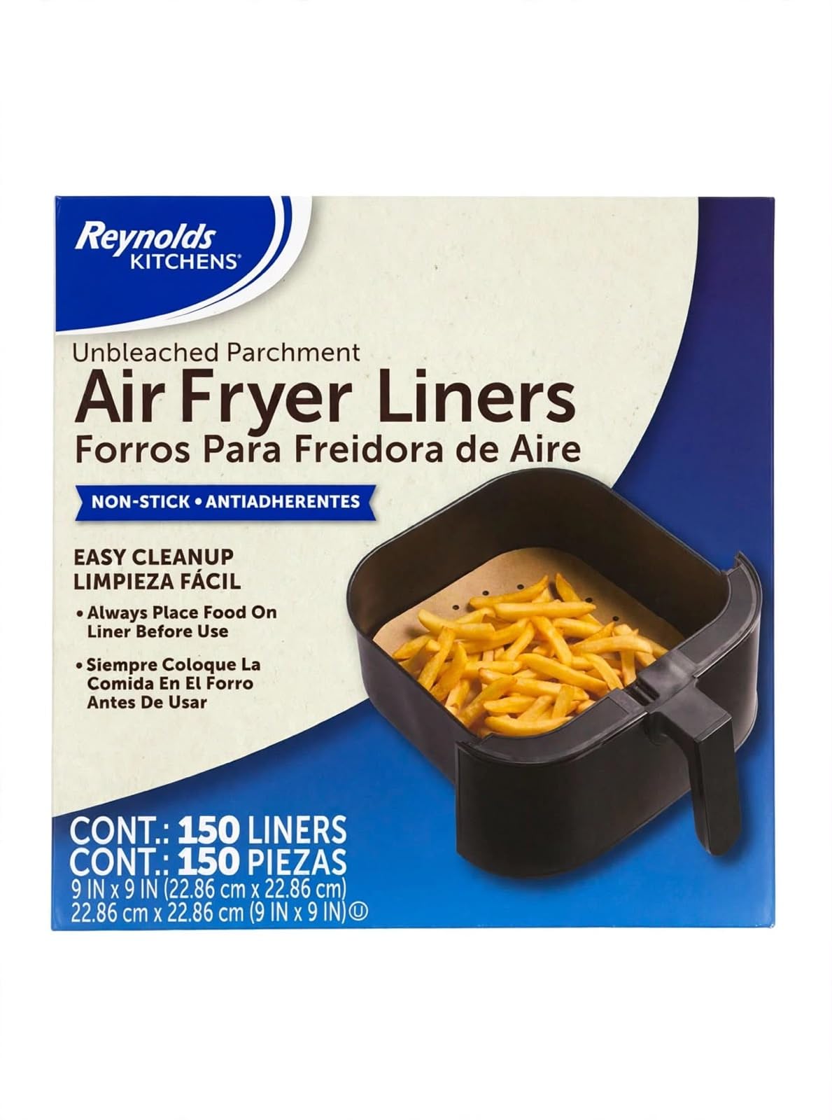 Papel Para Freidora De Aire Reynolds 150 Pzas Antiadherente