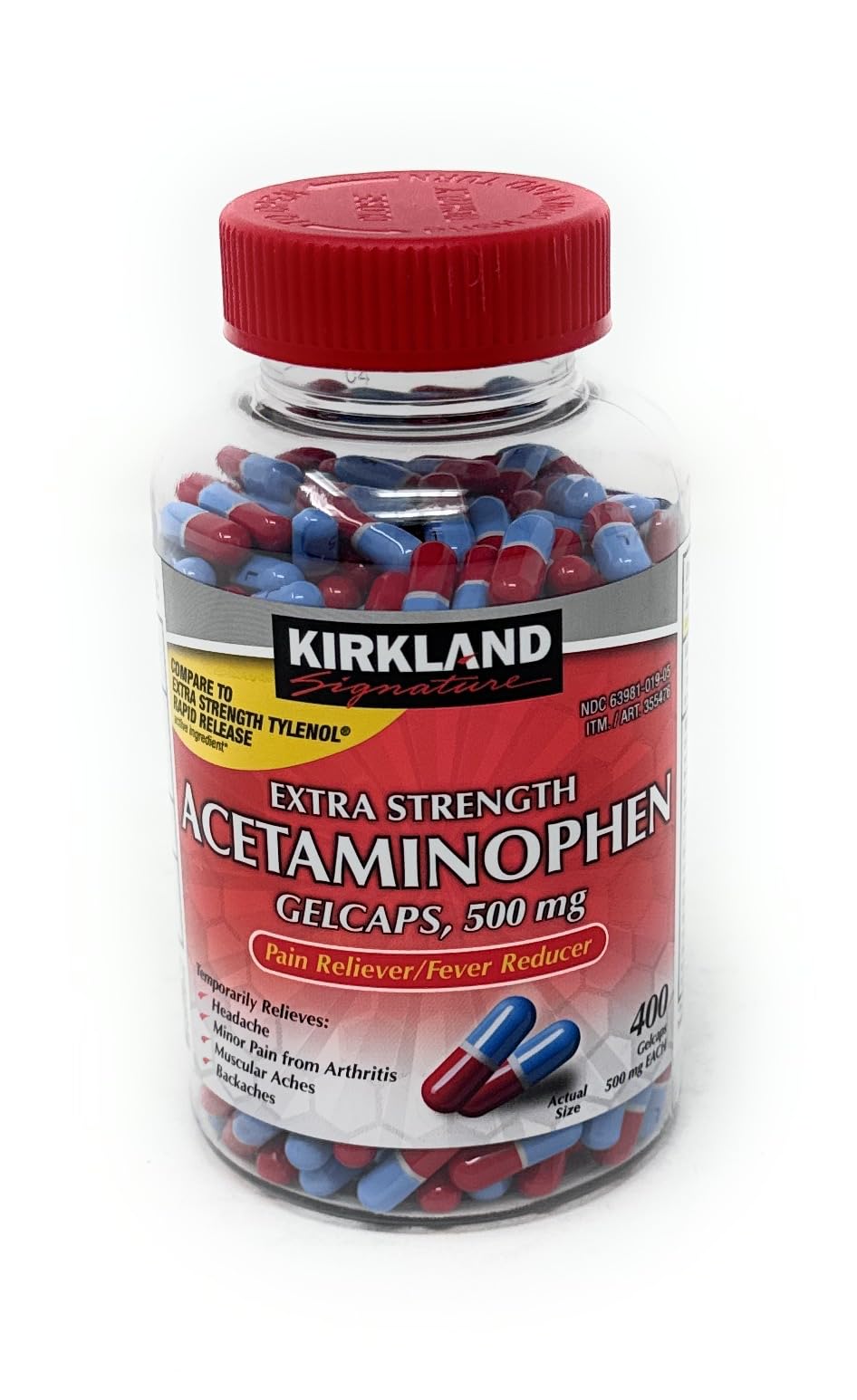 Acetaminophen Kirkland Extra Fuerte X400 Neutro Neutro