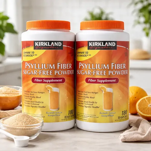 Suplemento Fibra Psyllium Kirkland Naranja Pack 2 Botes Naranja 3