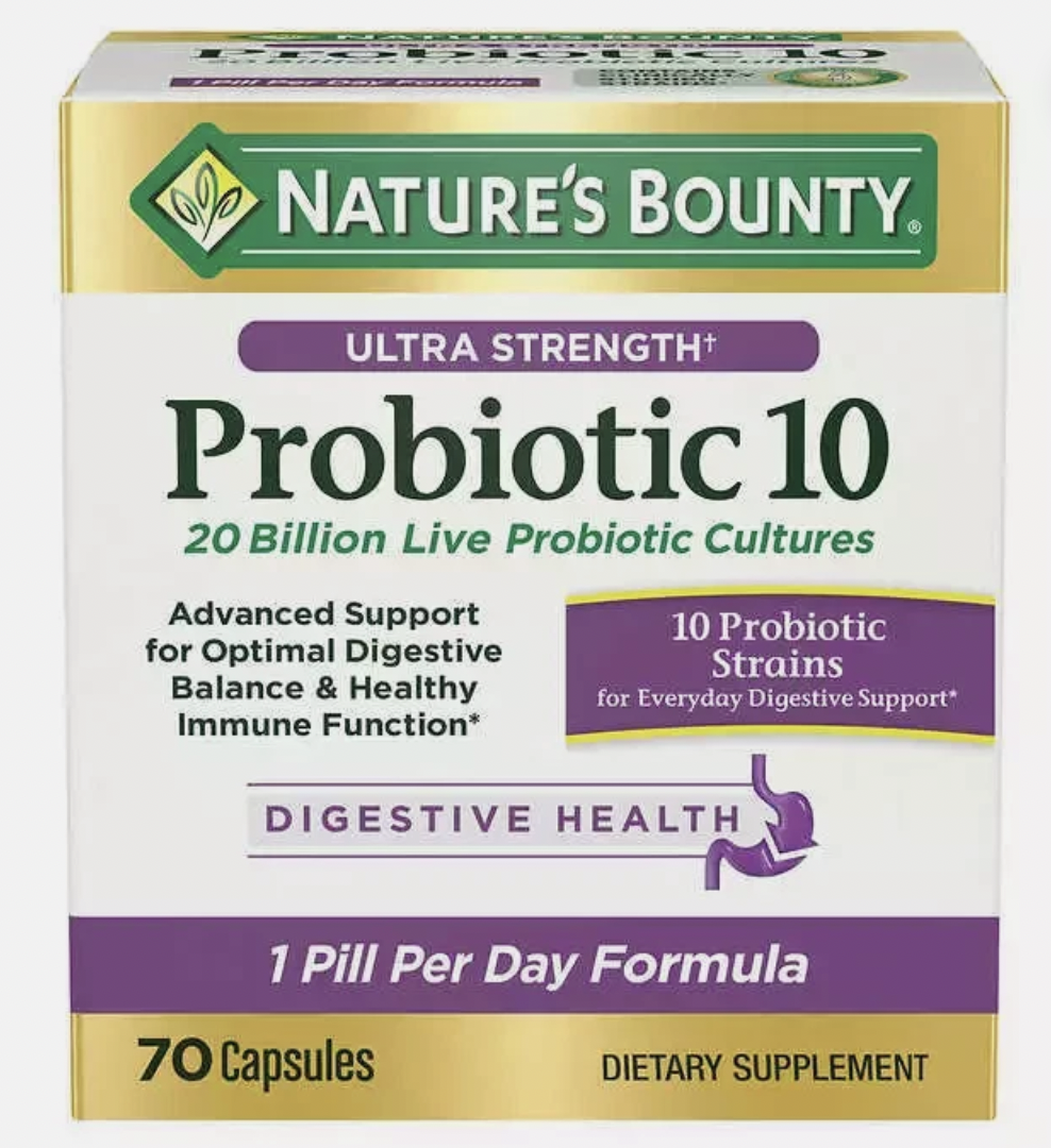Natures Bounty Probiotic 10 Ultra Strength 70 Cápsulas Sin Sabor 2