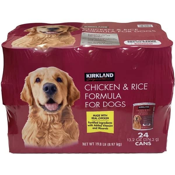 Kirkland Signature Chicken & Rice Formula Dog Food 13.2 Ounce (24 Count)