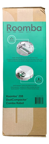Aspiradora Robot Irobot Roomba Combo 208 Mopa Lidar Blanco Blanco 4