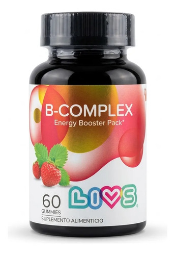 Vitamins Livs Gummies Complejo B Con Vitamina C 45 Gomitas Fresa