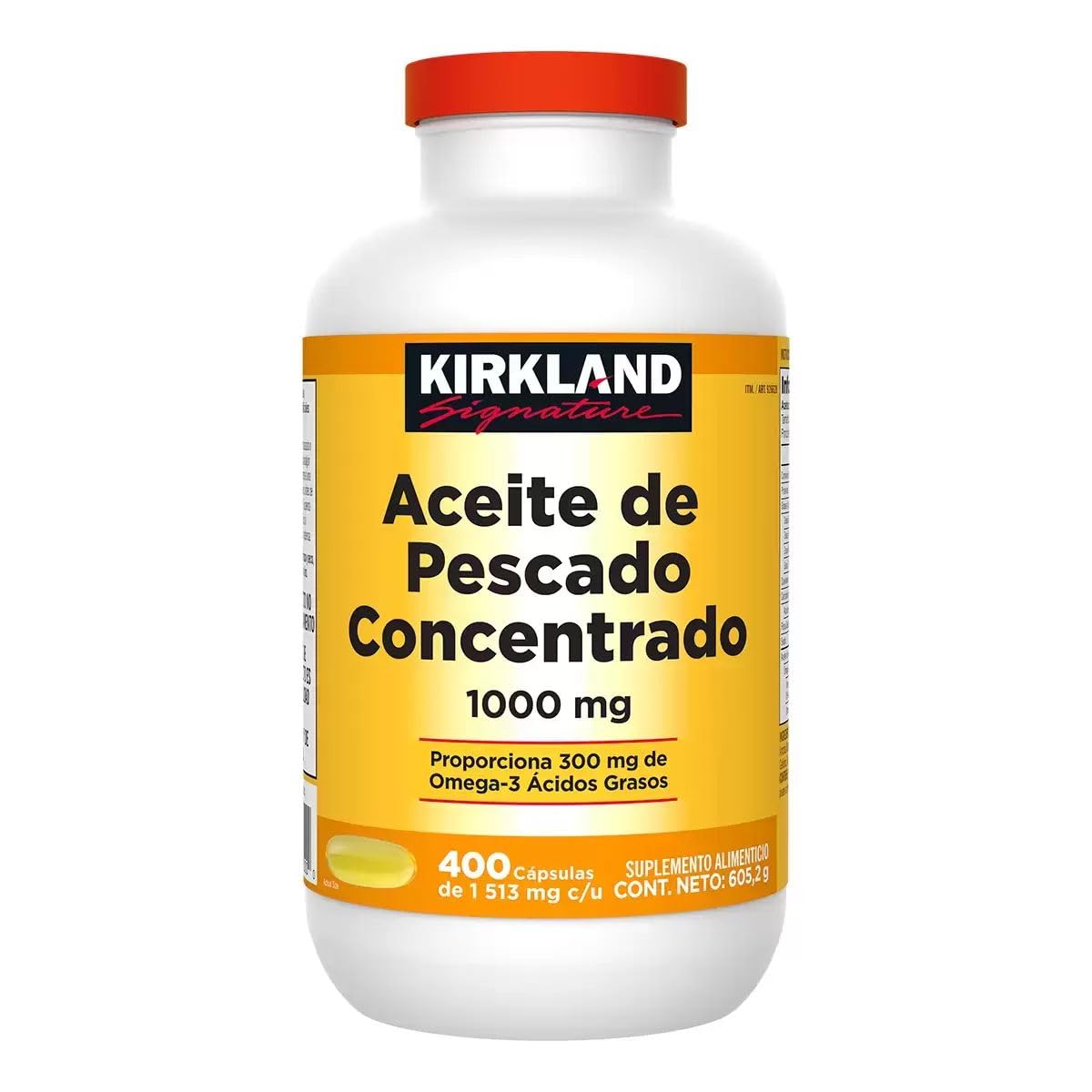 Kirkland Signature Fish Oil Concentrate with Omega-3 Fatty Acids, 400 Softgels, 1000mg
