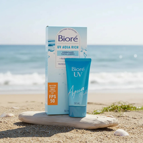 Biore Uv Aqua Rich Protector Solar Spf 50 Kit 3 Pzas 50ml 4