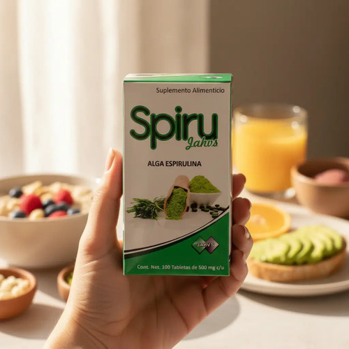 Spiru Jahv S Alga De Espirulina 100 Tabletas 500mg  (2 Pack) Sin Sabor 5