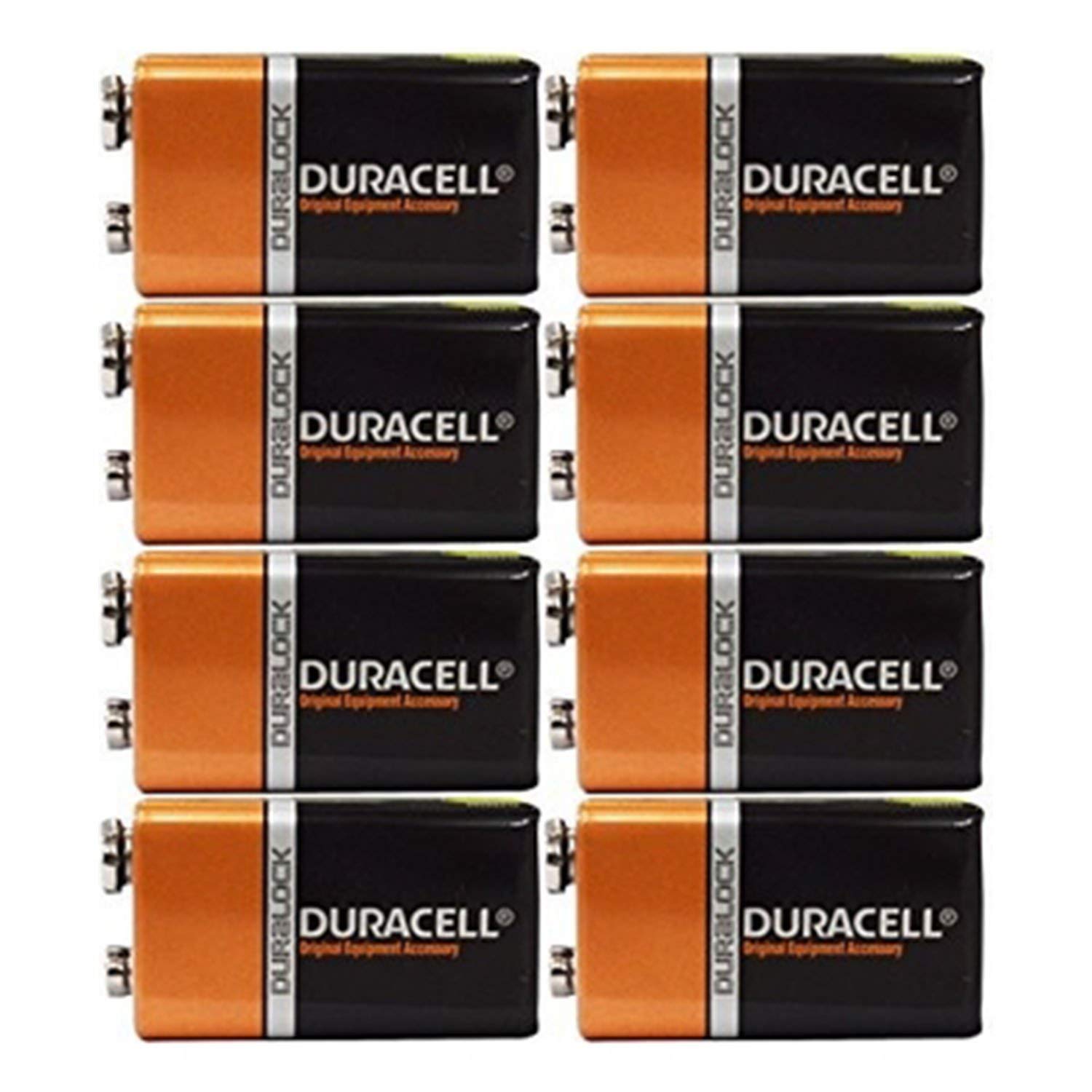 DURACELL 9V Alkaline Batteries 8-Count