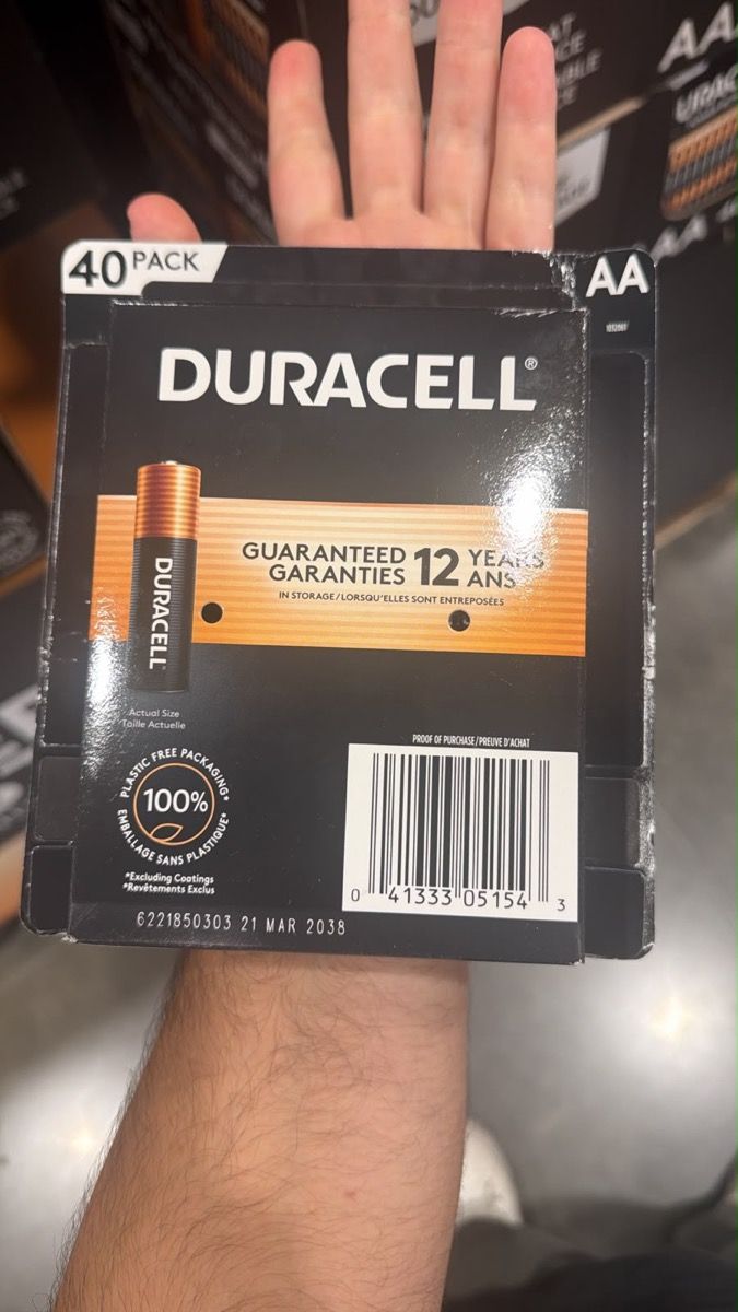 DURACELL AA Alkaline Batteries 40 Count 1