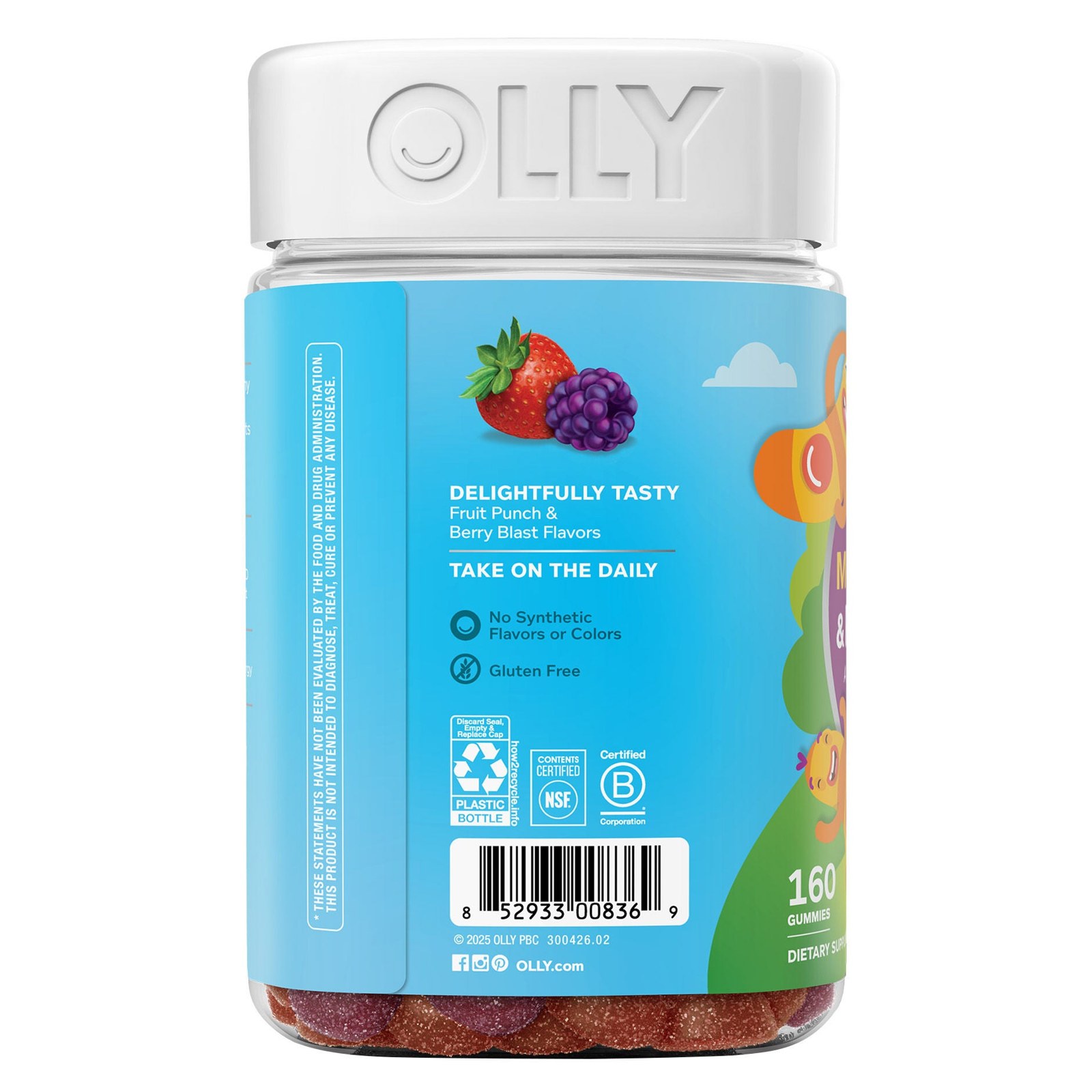 Gomitas Olly Kids Multi + Probiótico 160ct Vitaminas Niños 5