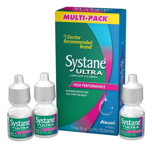 Systane Ultra Fast Acting Dry Eye Relief 10ml 3-Pack 2