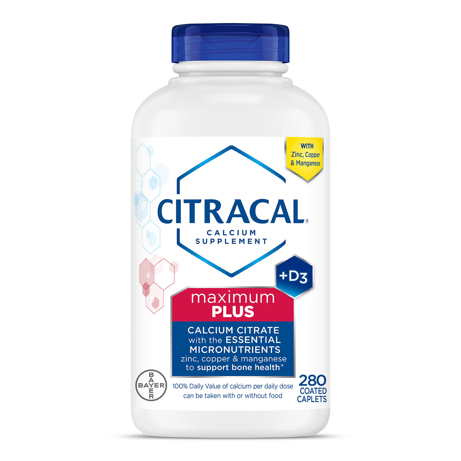 Citracal Calcio Maximum Plus Con Vitamina D3 280 Tabletas Sin Sabores 3