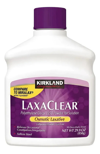 Laxante Laxaclear Kirkland Signature Polietilenglicol 3350 425g