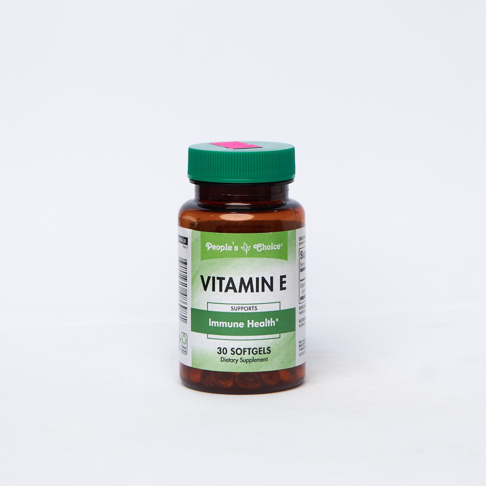 Vitamina E People's Choice Immune Health 30 Cápsulas Sin Sabor 2