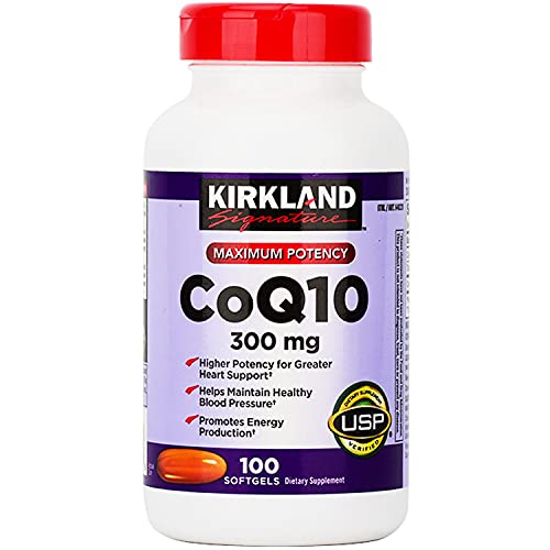 Kirkland Signature – CoQ10 Máxima Potencia 300 mg – Kirkland Signature CoQ10 300 mg, 100 Cápsulas Blandas, Nueva Versión, 1 Paquete 4