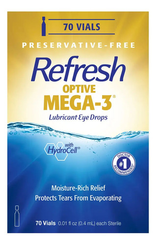 Refresh Optive Mega-3 Lubricant Eye Drops 70 Vials 3