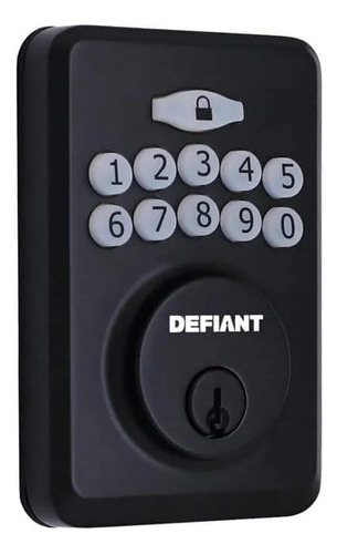 Cerradura Electrónica Teclado Defiant Radius Negro Mate Negro Mate