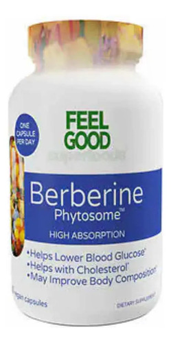 Feel Goods Berberina Vegana 120 Cápsulas Alta Absorción Sabor Neutro Sin Sabor