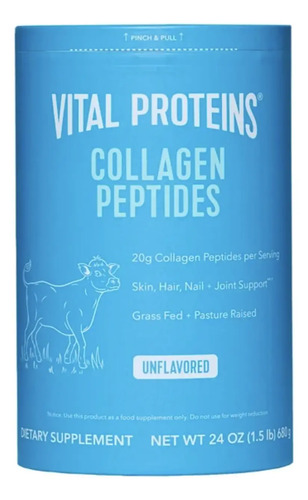 Vital Proteins Collagen Peptides Pasture Raised Grass Fed Paleo Friendly - 24 oz 2