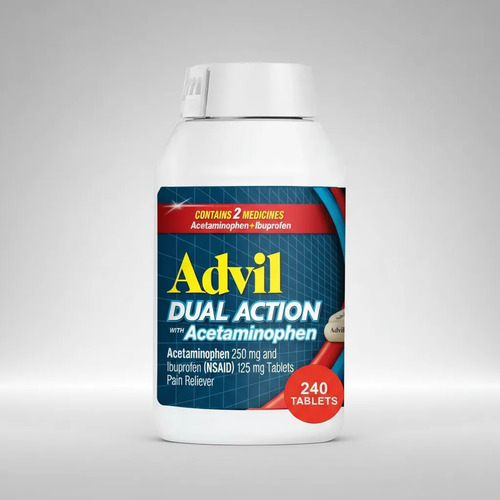 Advil Dual Action AnaLGésico Ibuprofeno Paracetamol 240 Caplets 3