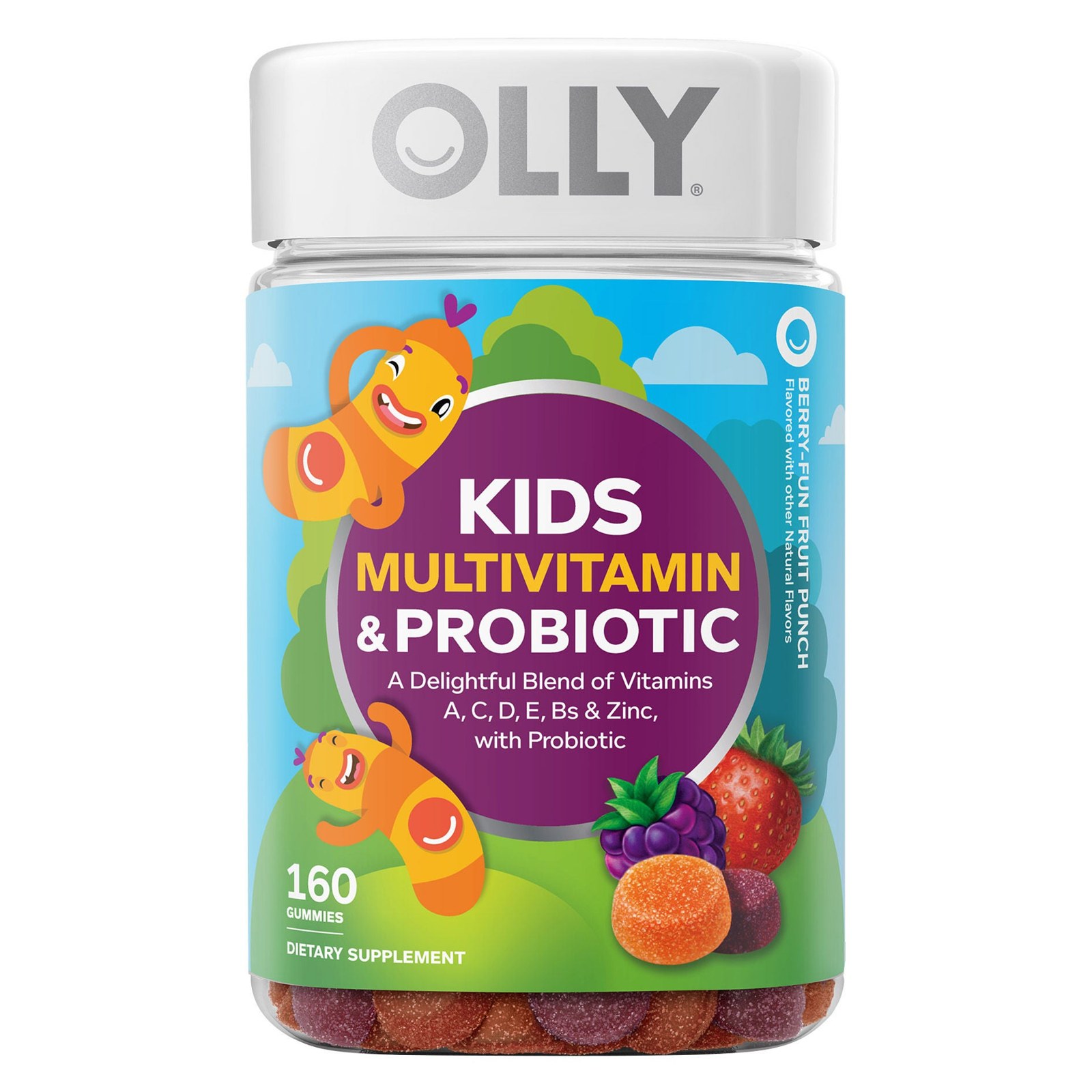 Gomitas Olly Kids Multi + Probiótico 160ct Vitaminas Niños 2