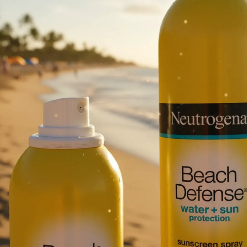 Bloqueador Neutrogena Beach Defense Spf60 Spray 2 Pzas 240g 5
