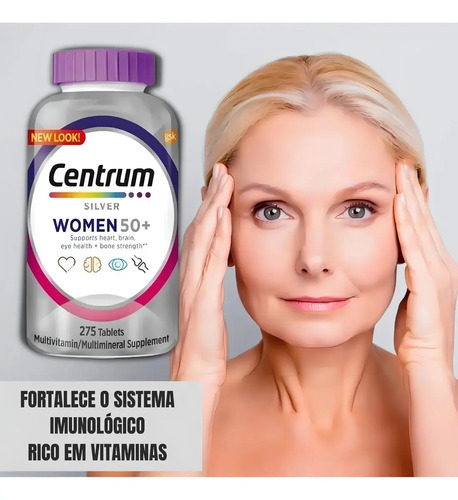 Centrum Silver Women 50+ Multivitamínico, 275 tabletas 4
