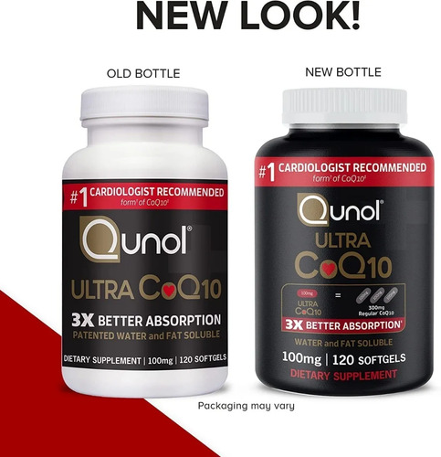 Qunol Coq10 Ultra 100mg Cápsulas 180 Softgels Sin Sabor 5