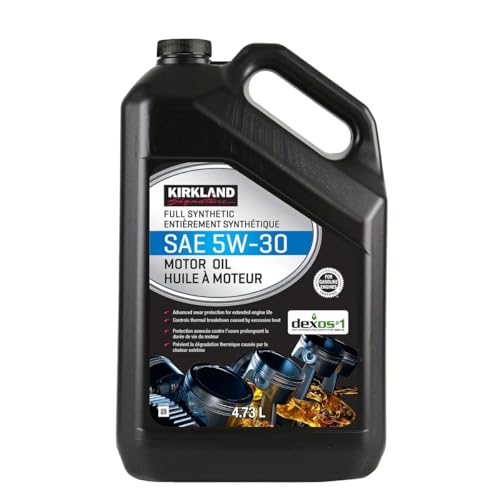 Aceite Sint?tico Kirkland Signature 5W-30 para Veh?culos de Alto Kilometraje, Paquete de 2 Unidades de 5 Cuartos de Gal?n. 3