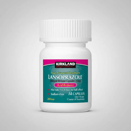 Kirkland Signature Lansoprazol 15 mg Reductor de Ácido 42 Cápsulas (Paquete de 3) 4