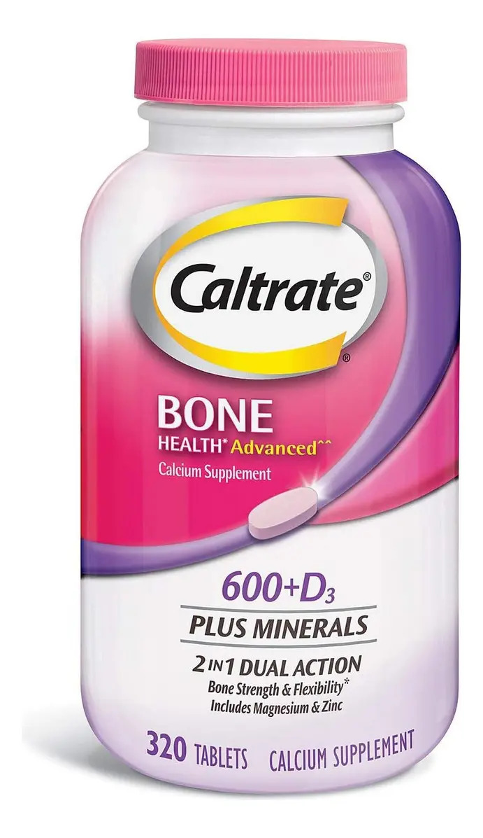 Caltrate Suplemento de Calcio 600 +D 600mg / 400 UI, 30 tabletas