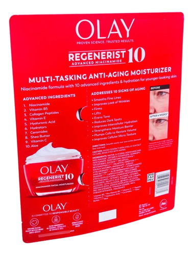Olay Regenerist 10 Advanced Niacinamide Crema Fac Pack 2 Todo Tipo De Piel Día/noche 5