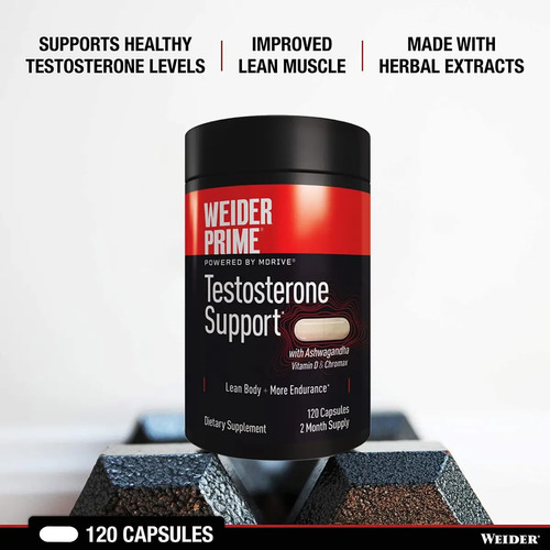 Weider Prime Healthy Testosterone Support 120 Cápsulas 4