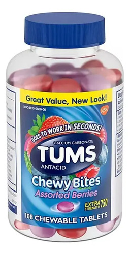 Tums Chewy Bites 108 Tabs