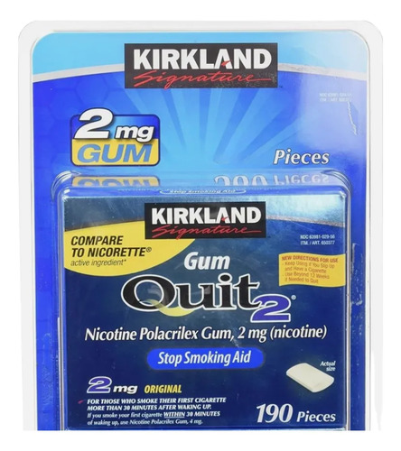 Kirkland Signature Nicotine Gum 2 mg. 380 Pieces 3