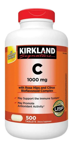 Kirkland Signature Vitamin C 1000 mg Tablets - 500 ct