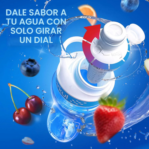 Cirkul Kit De Inicio Botella De Agua + Sabor Kiwi, Blueberry Na 2