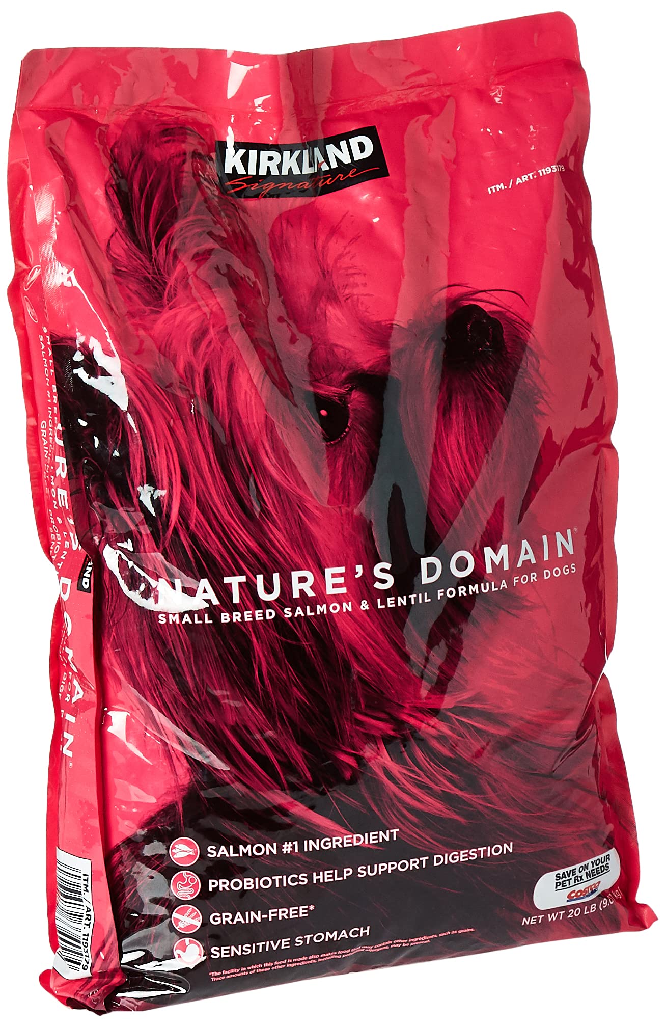 Kirkland Signature Natures Domain Small Breed Salmon and Lentil 20 Pounds