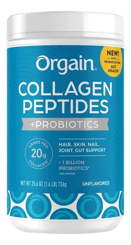 Orgain Collagen Peptides + Probiotics Sin Sabor 726g