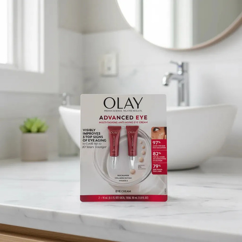 Crema Contorno Ojos Olay Advanced Anti-arrugas Ojeras 2 Pack Normal Noche